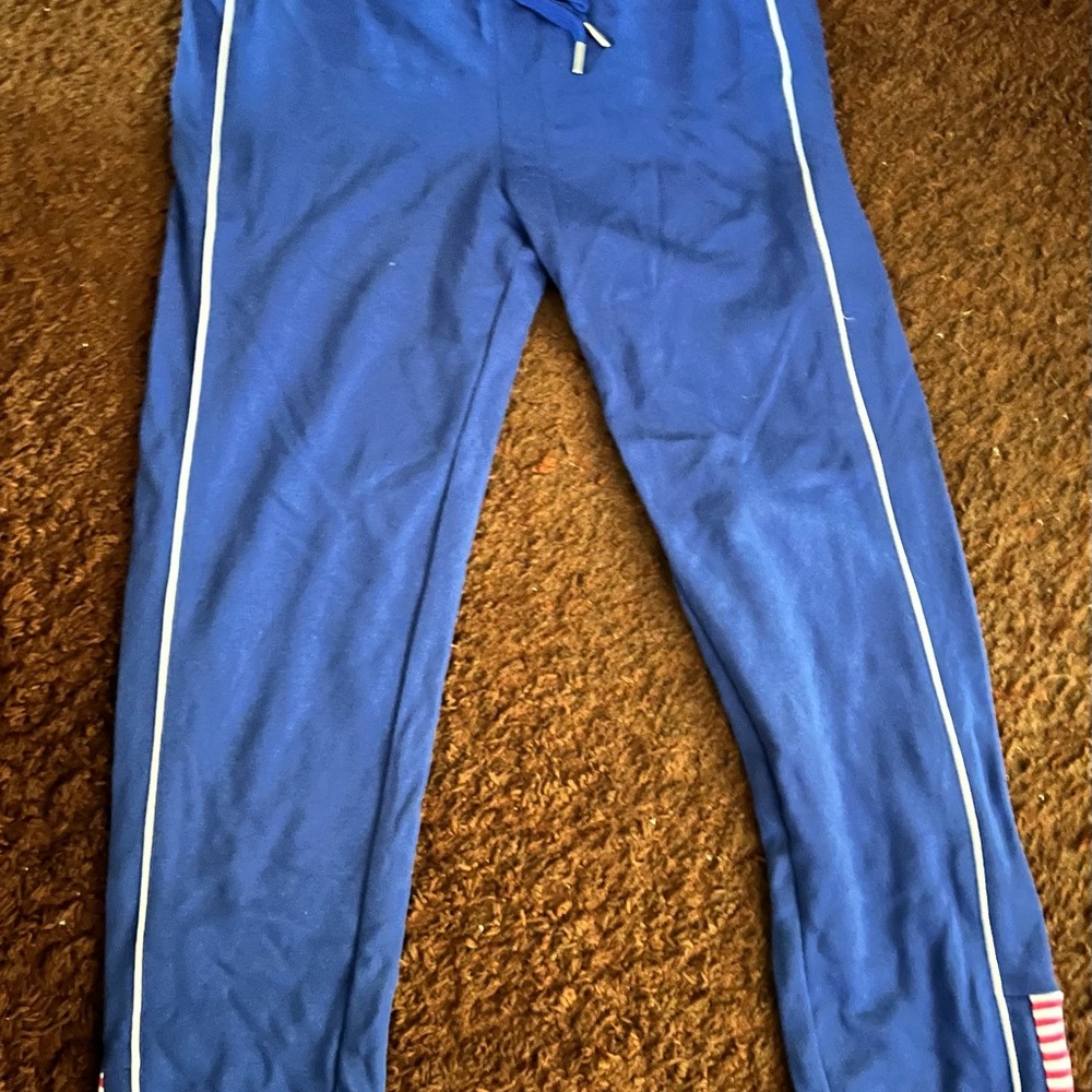 New Womens Tommy Hilfiger Ladies Sweatpants Blue Athletic Size Small